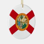 Ornament met vlag van Florida (Rechts)