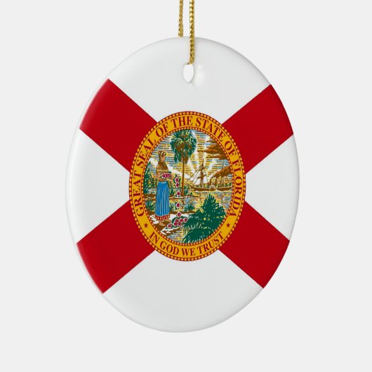 Ornament met vlag van Florida (Rechts)