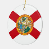 Ornament met vlag van Florida (Links)