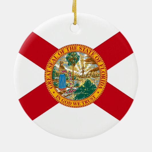 Ornament met vlag van Florida (Achterkant)