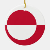 Ornament met vlag van Groenland (Voorkant)