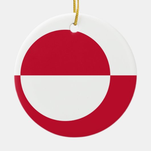 Ornament met vlag van Groenland (Voorkant)