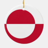 Ornament met vlag van Groenland (Achterkant)