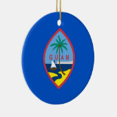 Ornament met vlag van Guam (Rechts)