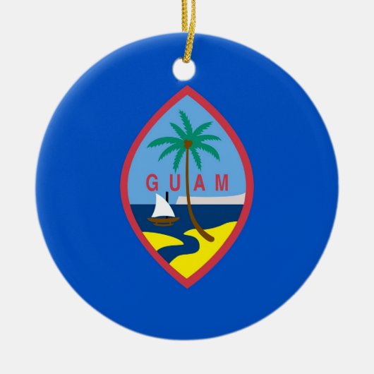 Ornament met vlag van Guam (Voorkant)