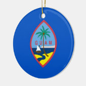 Ornament met vlag van Guam (Links)