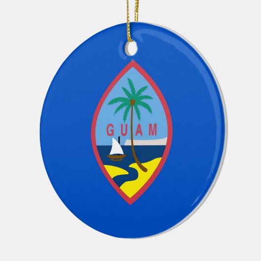 Ornament met vlag van Guam (Links)