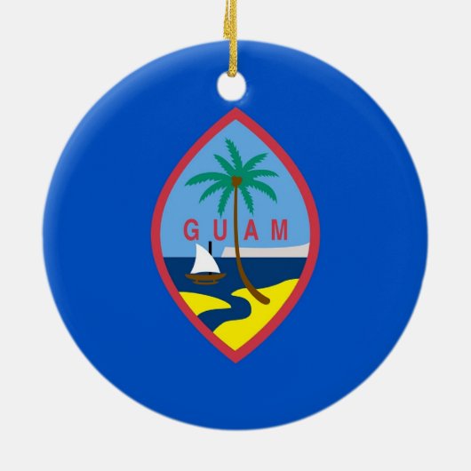 Ornament met vlag van Guam (Achterkant)