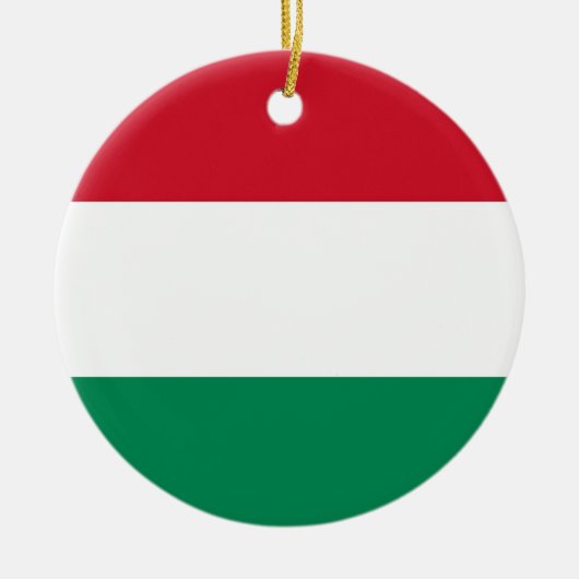 Ornament met vlag van Hongarije (Voorkant)