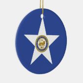 Ornament met vlag van Houston, Verenigde Staten va (Rechts)
