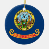 Ornament met vlag van Idaho (Voorkant)
