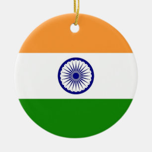 Ornament met vlag van India
