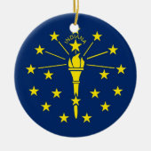Ornament met vlag van Indiana (Voorkant)