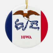 Ornament met vlag van Iowa (Voorkant)