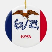Ornament met vlag van Iowa (Achterkant)