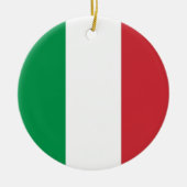 Ornament met vlag van Italië (Voorkant)