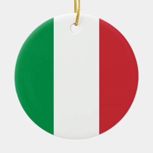 Ornament met vlag van Italië (Voorkant)