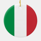 Ornament met vlag van Italië (Achterkant)