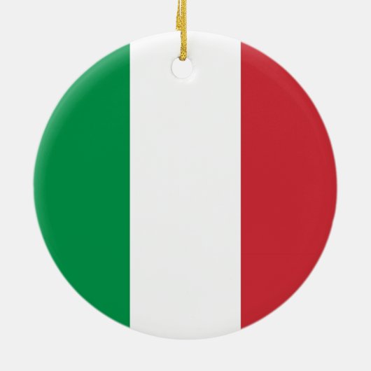 Ornament met vlag van Italië (Achterkant)