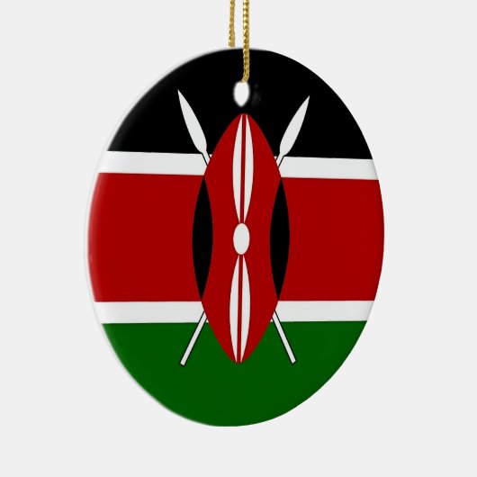 Ornament met vlag van Kenia (Rechts)
