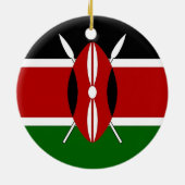 Ornament met vlag van Kenia (Achterkant)