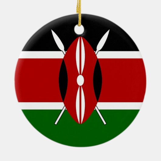 Ornament met vlag van Kenia (Achterkant)