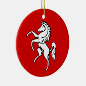 Ornament met vlag van Kent County, Engeland (Rechts)