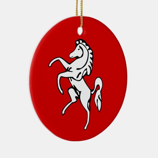 Ornament met vlag van Kent County, Engeland (Rechts)