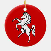 Ornament met vlag van Kent County, Engeland (Achterkant)