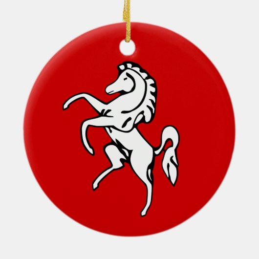 Ornament met vlag van Kent County, Engeland (Achterkant)