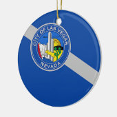 Ornament met vlag van Las Vegas, Nevada, Verenigde (Links)
