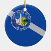 Ornament met vlag van Las Vegas, Nevada, Verenigde (Achterkant)