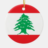 Ornament met vlag van Libanon (Voorkant)