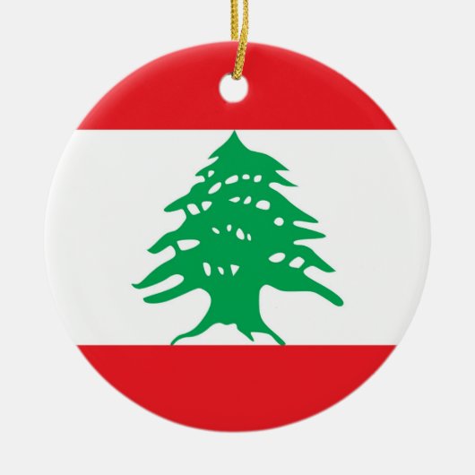 Ornament met vlag van Libanon (Voorkant)