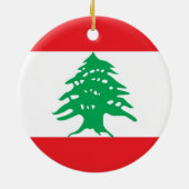 Ornament met vlag van Libanon (Achterkant)