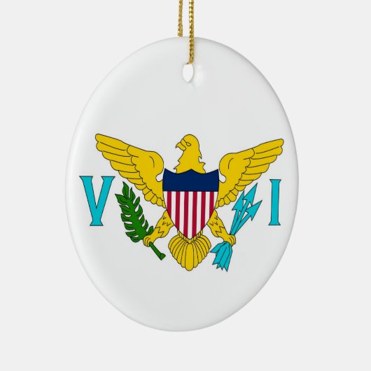 Ornament met vlag van Maagdeneilanden (Rechts)