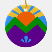 Ornament met vlag van Manitou Springs, Colorado (Voorkant)