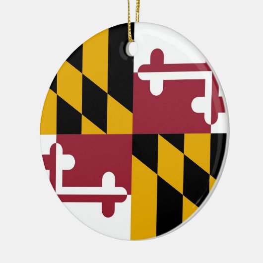 Ornament met vlag van Maryland (Links)