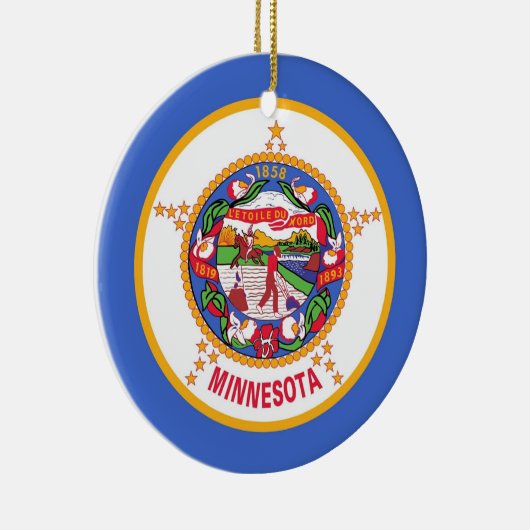 Ornament met vlag van Minnesota (Rechts)