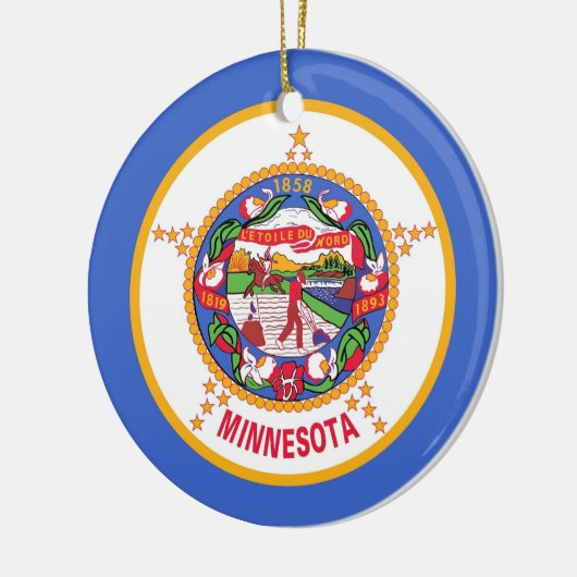 Ornament met vlag van Minnesota (Links)