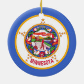Ornament met vlag van Minnesota (Achterkant)