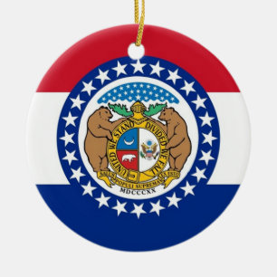 Ornament met vlag van Missouri