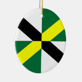 Ornament met vlag van Monterey, Californië, Vereni (Rechts)