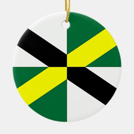 Ornament met vlag van Monterey, Californië, Vereni (Voorkant)