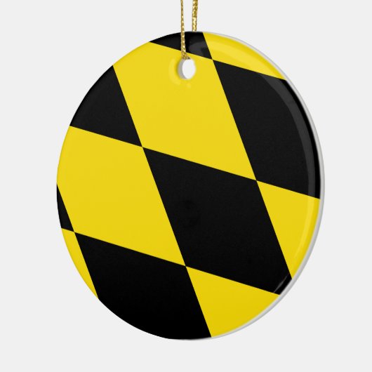 Ornament met vlag van München, Duitsland (Links)