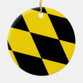 Ornament met vlag van München, Duitsland (Achterkant)