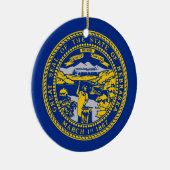 Ornament met vlag van Nebraska (Rechts)