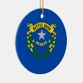 Ornament met vlag van Nevada (Rechts)