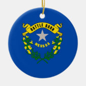 Ornament met vlag van Nevada (Voorkant)