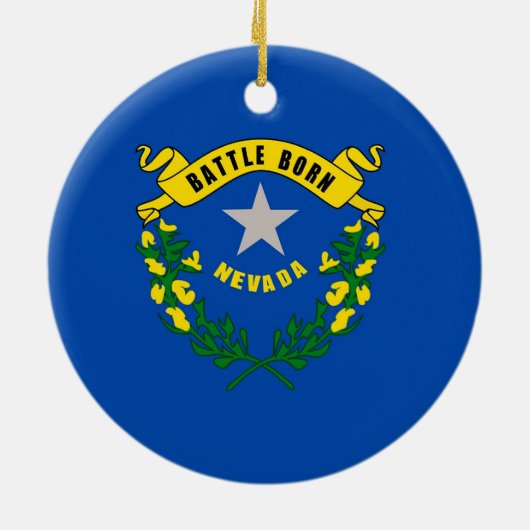 Ornament met vlag van Nevada (Achterkant)